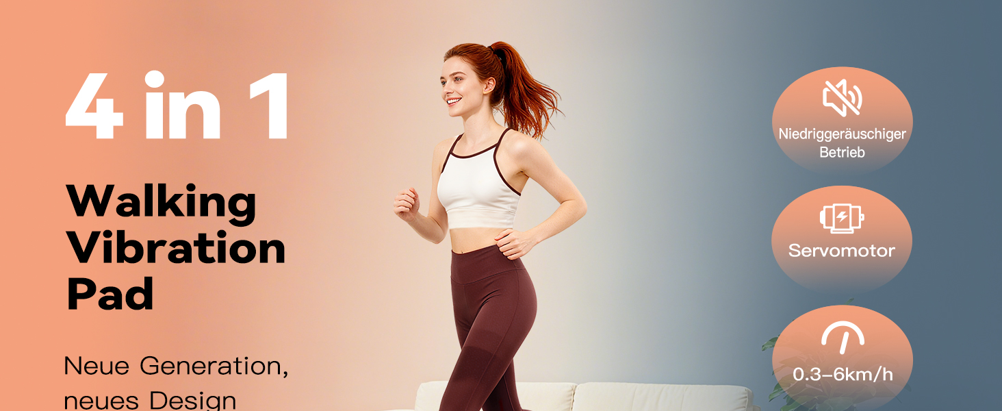 Ходувальний килимок Schwingungen з додатком, бігова доріжка для дому 6 км/год, ходувальний килимок для офісу та дому з пультом дистанційного керування (сірий)