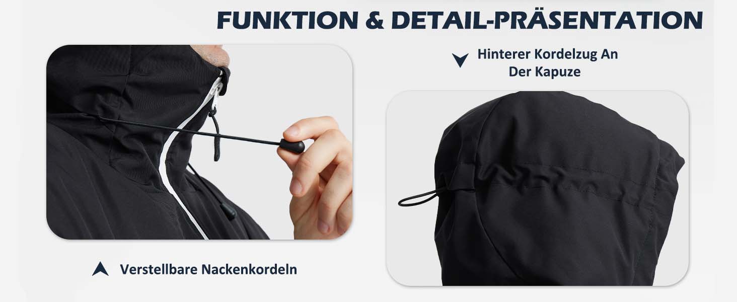 Чоловіча лижна куртка GEMYSE з інтегрованими лямками та капюшоном. Тепла зимова куртка, водонепроникна вітрозахисна куртка для сноубордингу та походів. Колір: хакі.