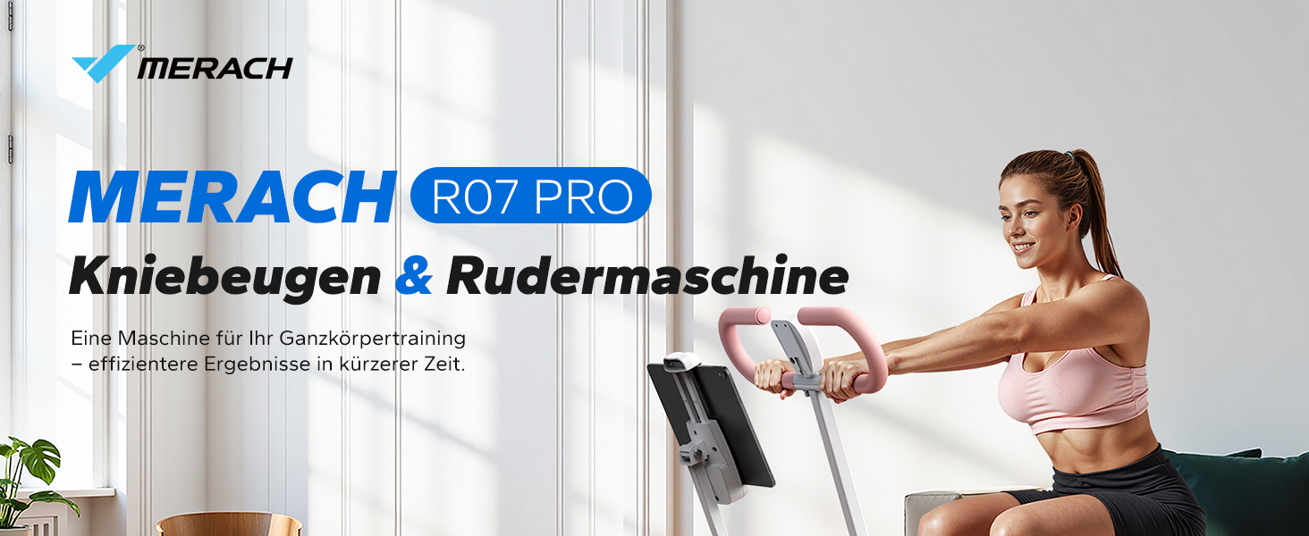MERACH 2-в-1 тренажер для присідань та тяги, складаний, для тренування сідниць, ніг та корпусу, 10 хв збірки, до 160 кг (білий, R07 Pro)