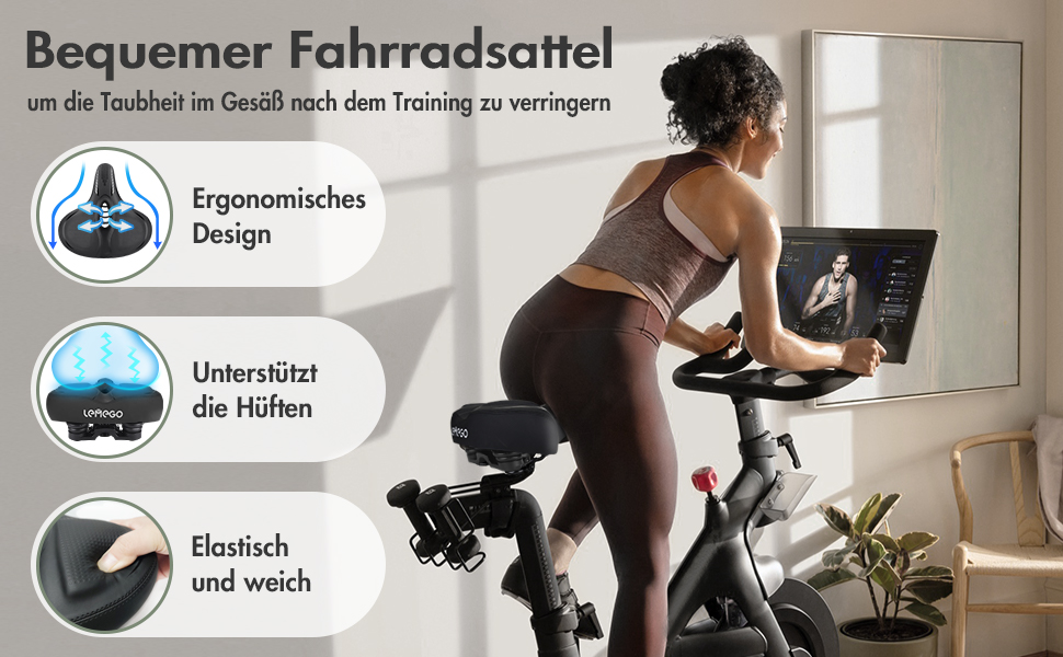 Зручний велосипедний сідло LEMEGO для чоловіків та жінок: широке, ергономічне, з гелевим наповнювачем. Підходить для MTB, шосе, електровелосипедів та міських велосипедів