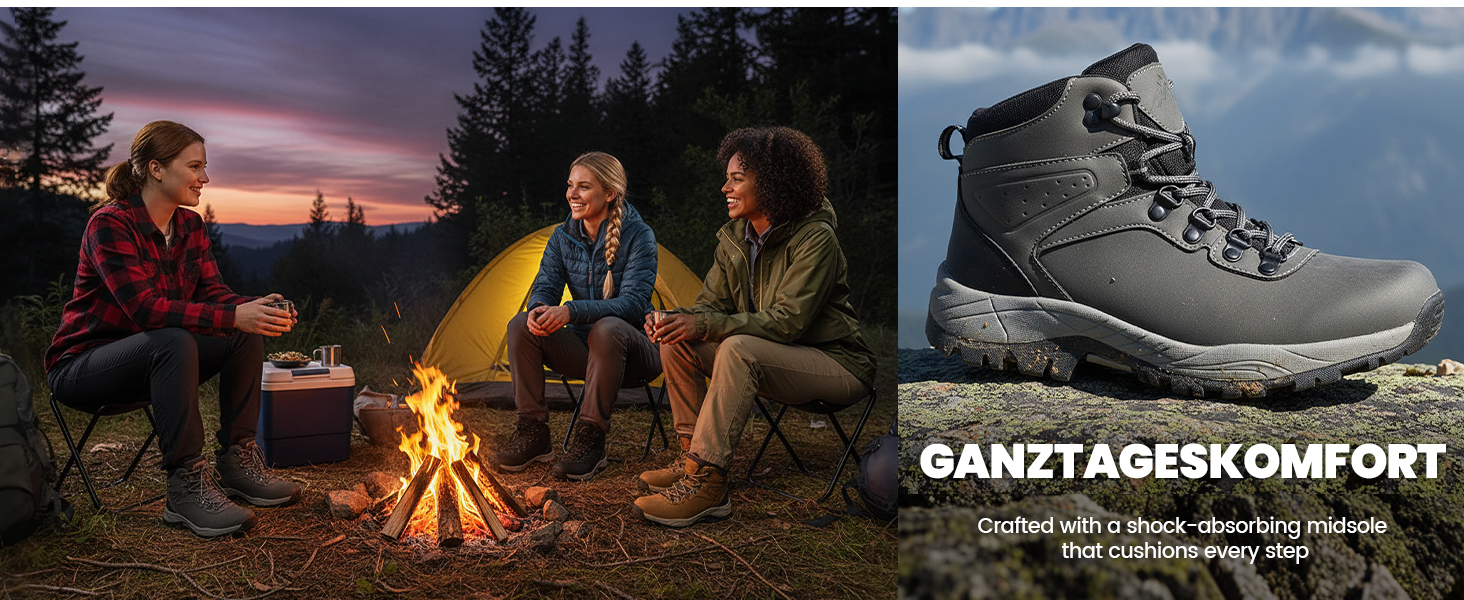 Жіночі водонепроникні трекінгові черевики CC-Los - чорний колір, розмір 39 EU