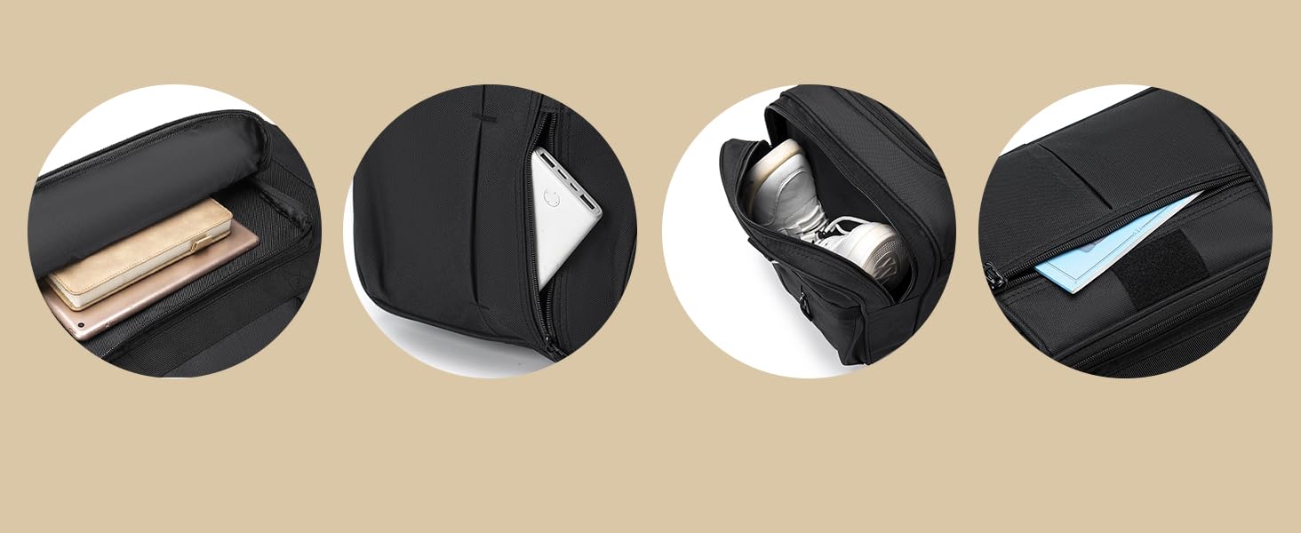 Спортивна сумка для подорожей BAGZY 70 л, велика водонепроникна дорожня сумка для залу, кемпінгу та відпустки, чорна