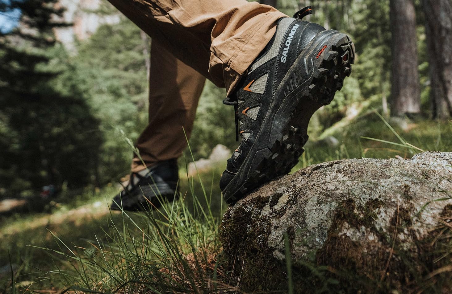 Жіночі трекінгові черевики Salomon X Braze Mid Gore-Tex, 39 1/3 EU, Ebony India Ink Bleached Aqua