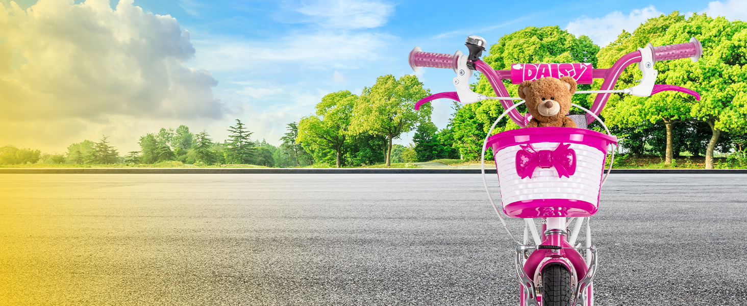 Дитяче велосипед Actionbikes Daisy | 12, 16, 20 дюймів - V-Brake гальма - захист від бруду спереду та ззаду - велосипед для дітей 2-9 років, для дівчаток та хлопчиків