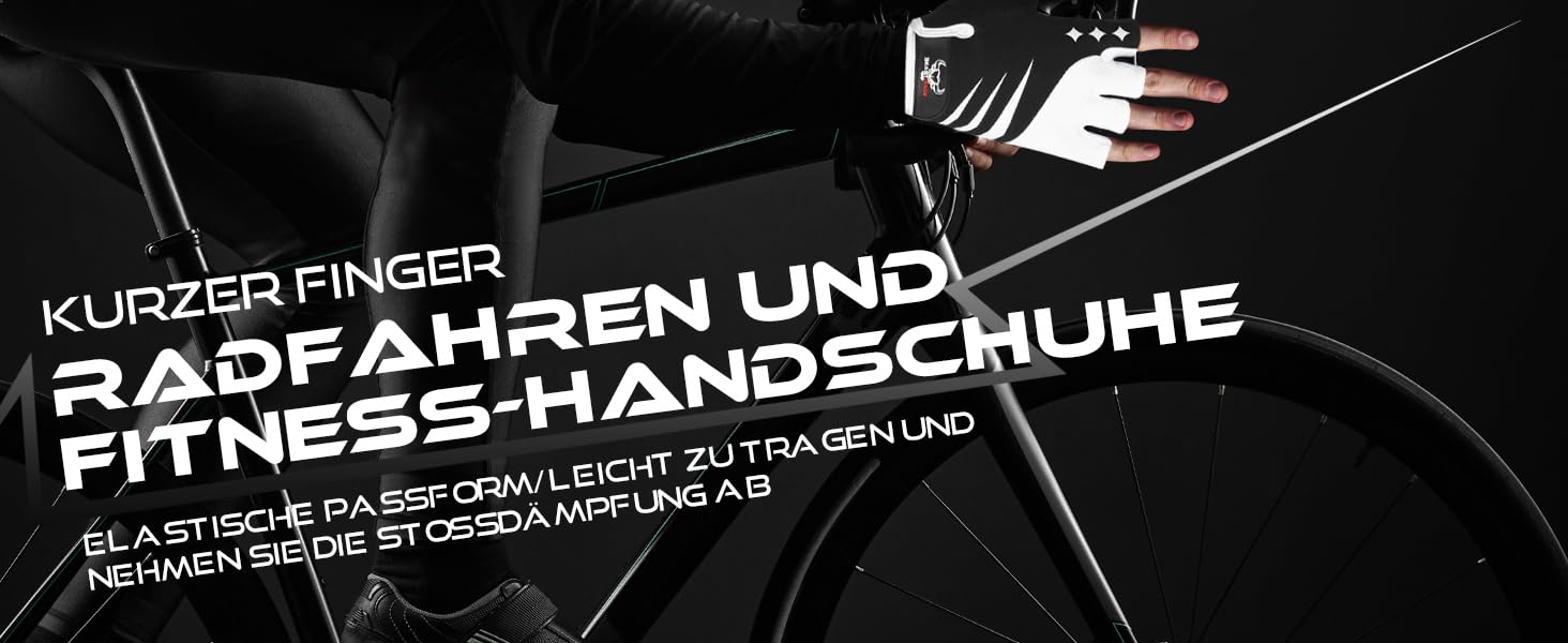 BEAST RAGE Fingerless Fahrradhandschuhe: Гелеві, антиковзні, для MTB, тренувань, сірі (L)