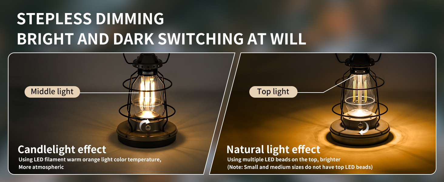 Ліхтар настільний Naturehike LED | IPX4 вологостійкий, вінтажний, для дому, саду та кемпінгу, регульована яскравість, 3000mAh