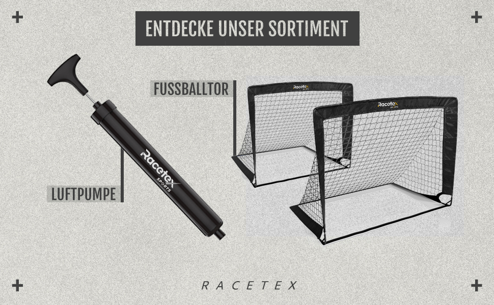 Дитячий набір футбольних воріт Racetex з 2 предметів - футбольні ворота в т.ч. корисна сумка для транспорту - версія з армованими стовпами зі скловолокна - футбольні ворота для саду або парку Чорний