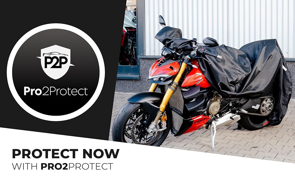 Водонепроникна накривка для мотоцикла Pro2Protect® - захист від дощу та сонця | Накривка для мопеда, скутера, Vespa, ролера | Garage для мотоциклів