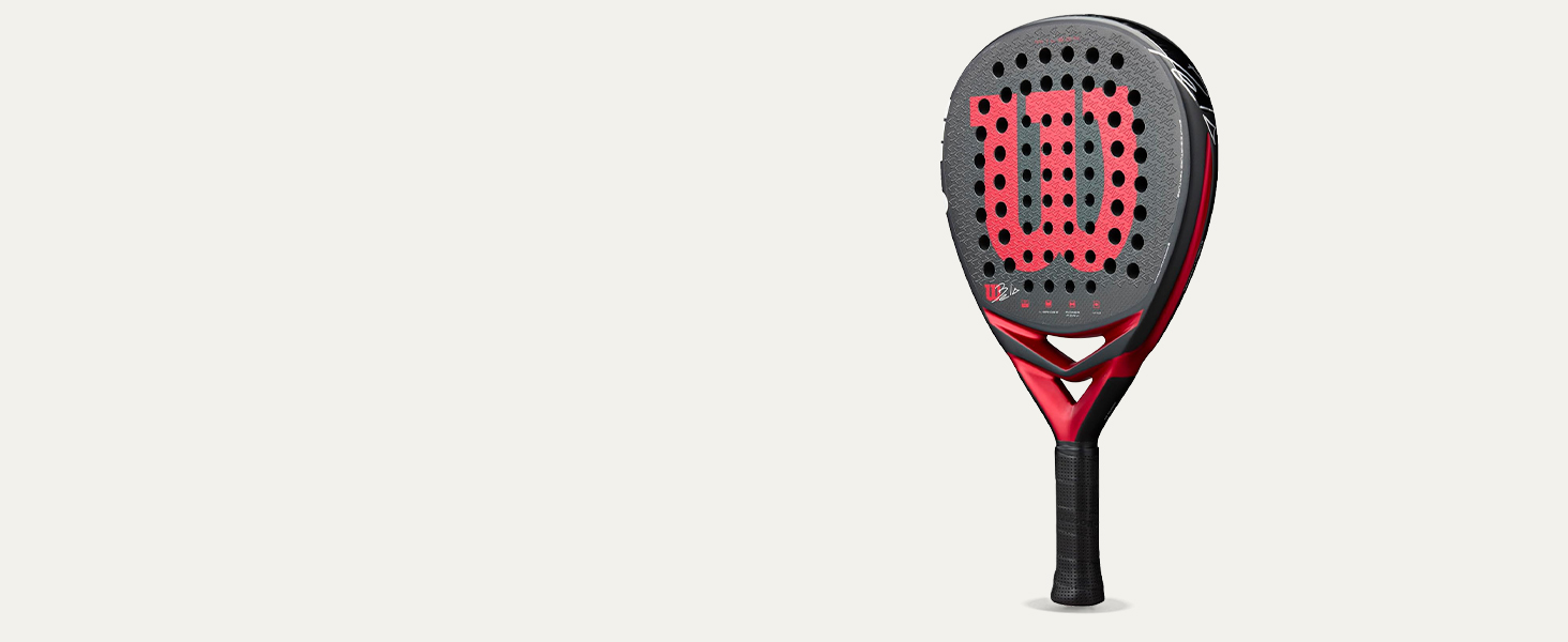 Ракетка для падел Wilson Optix V2 Lite (Біла) - Легка, для початківців, з скловолокном, 45.9x27.6x8.3 см