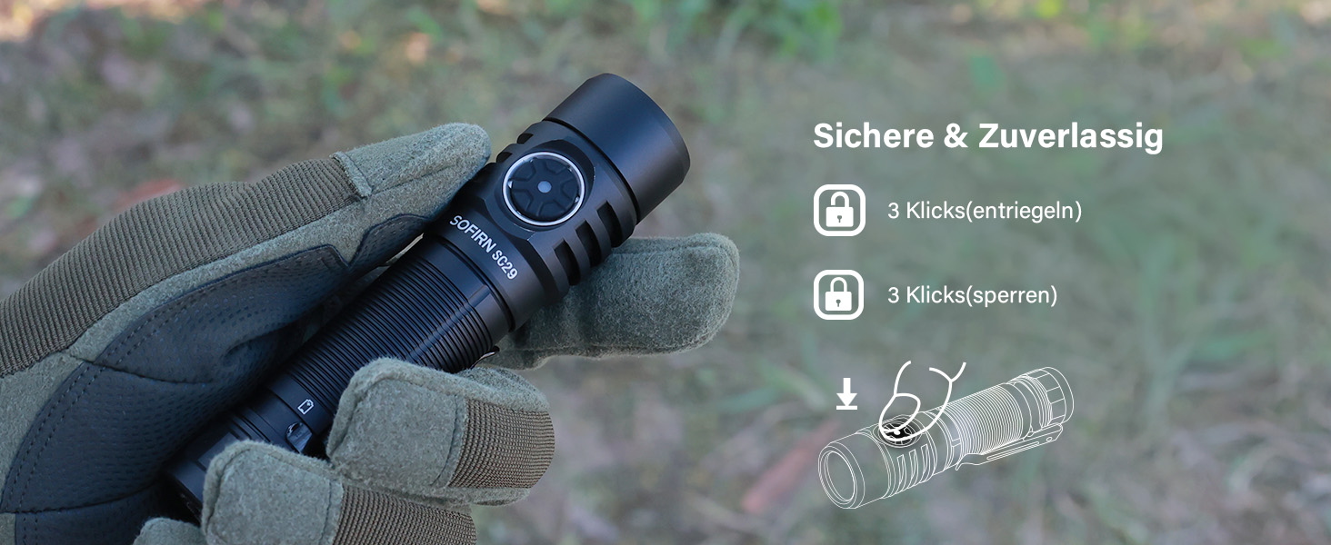 Sofirn SC29: Потужний ліхтарик USB-C, 3000 люмен, EDC для активного відпочинку, туризму та кемпінгу