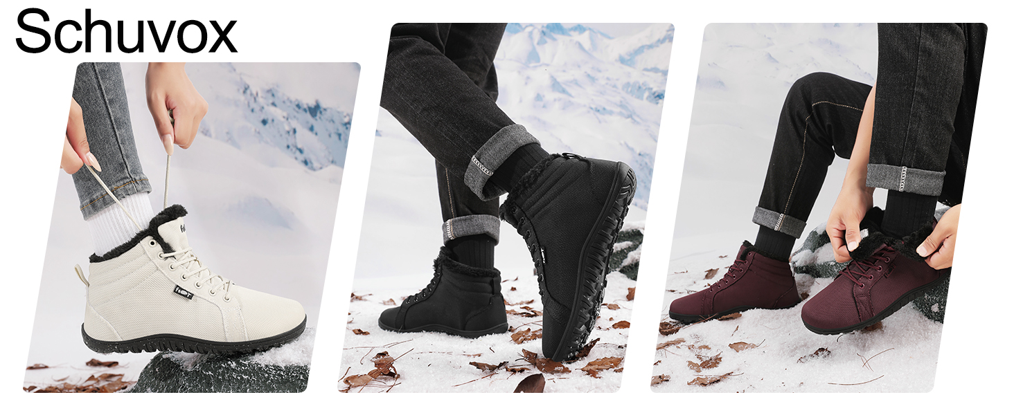 Водонепроникні черевики-сліпони для ходьби Barfußschuhe: жіночі та чоловічі, широкі, теплий підкладка, Zero Drop, антиковзаючі, 38 EU, бордовий