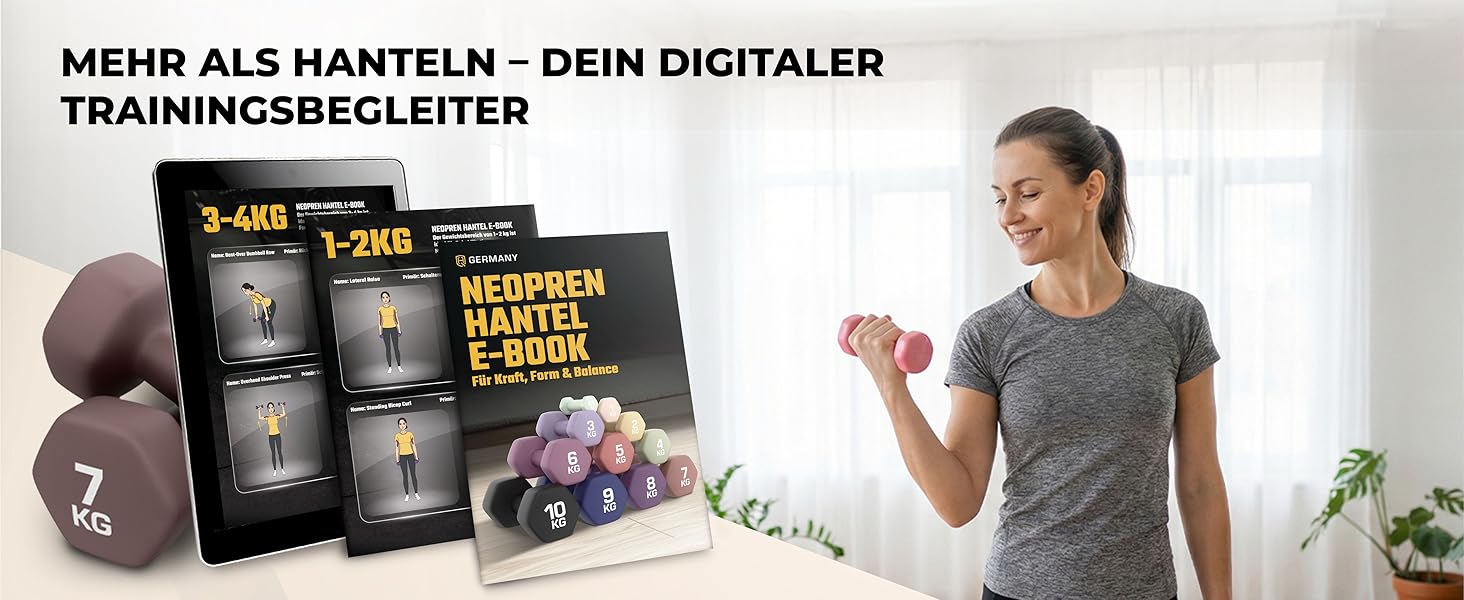 Набір гантелей HQ Germany® 2x5 кг, рожевий, для фітнесу та Pilates, Home Gym, без запаху