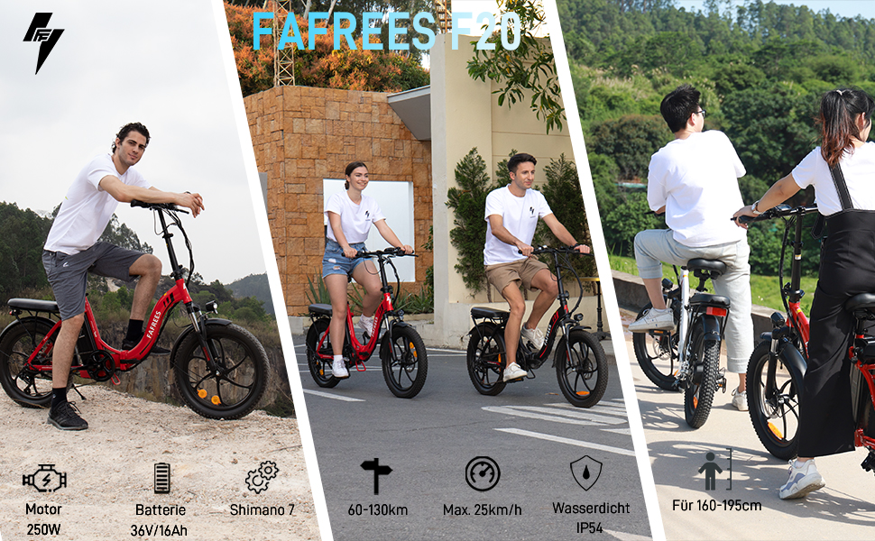 Складаний велосипед Fafrees F20 E-Bike 20