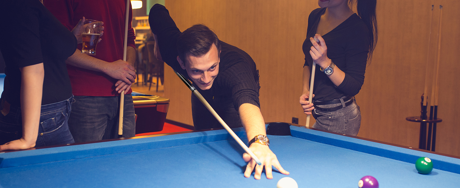 Набір більярдних київ Kmise Pool-Queue-Stick Set – 147 см, канадський клен, професійні, для дорослих, різні кольори