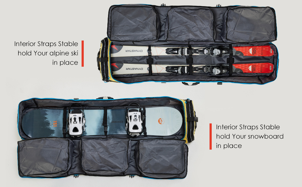 Чохол для сноуборду XCMAN, 160/190 см, міцний, для перевезення, подорожей, скі-туризму, синій