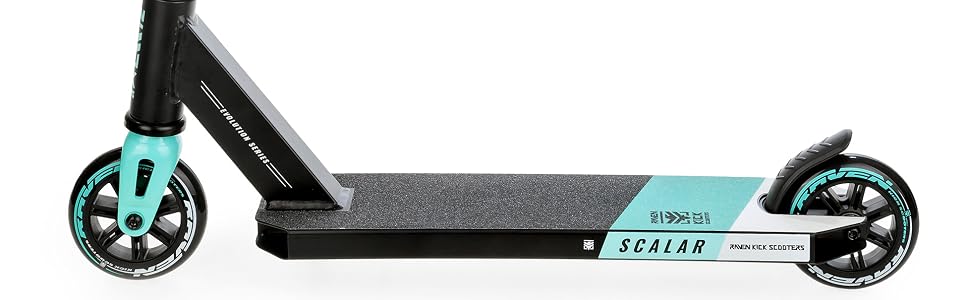 Самокат трюковий RAVEN Evolution Scalar Mint для дітей та дорослих, колеса 100мм PU+PP, підшипники ABEC-7