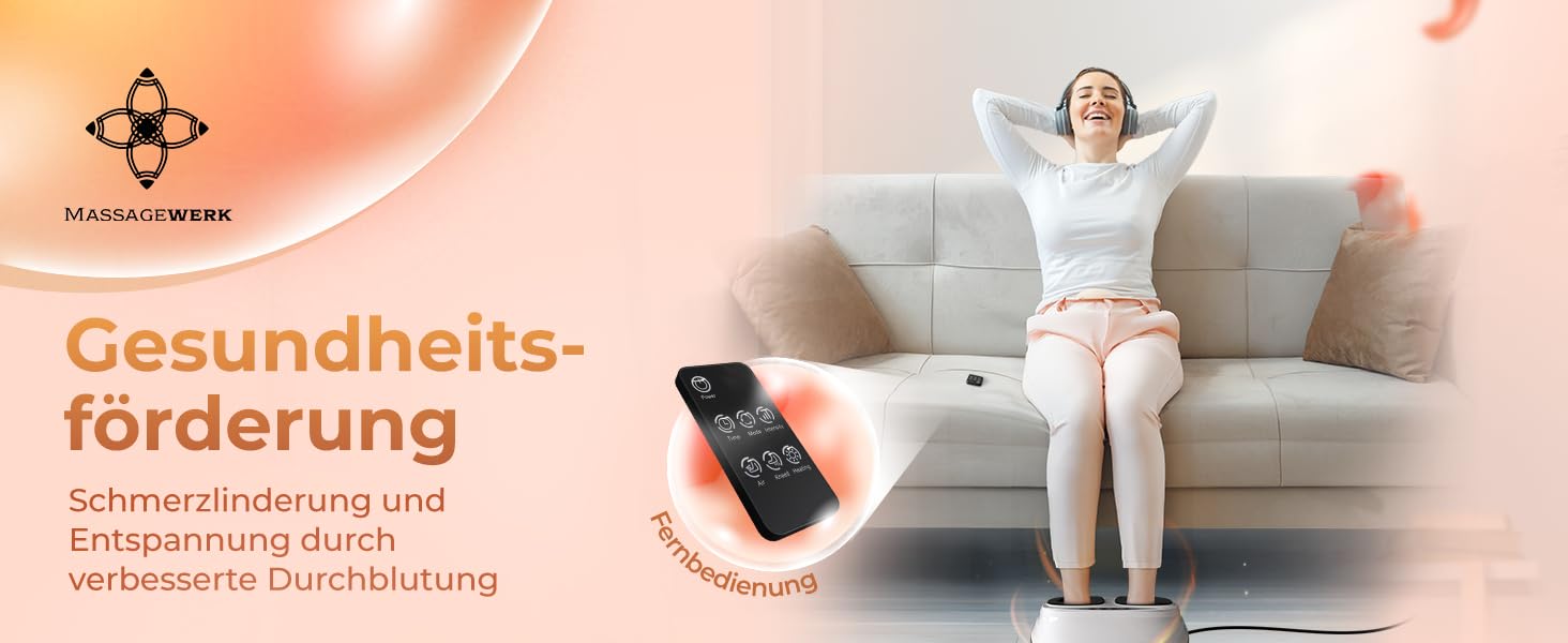 Електричний масажер для ніг преміум-класу | EMS масажер для ніг з функцією Shiatsu, вібрації та підігрівом. Покращує кровообіг, знімає біль при п'яткової шпори та нейропатії. Підходить для розміру ноги до 45. Білий колір