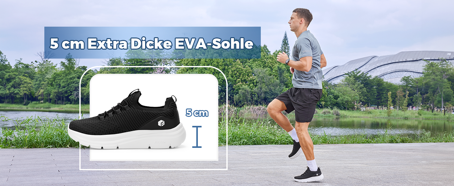 FitVille Кросівки Slip-On для чоловіків, широкі, спортивні, легкі, дихаючі, для бігу, фітнесу, активного відпочинку, залу, сірі, 44 EU