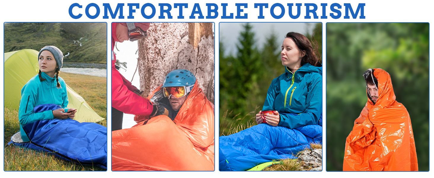 Сплячий мішок Flintronic для кемпінгу та подорожей, легкий, компактний, 210 x 75 см