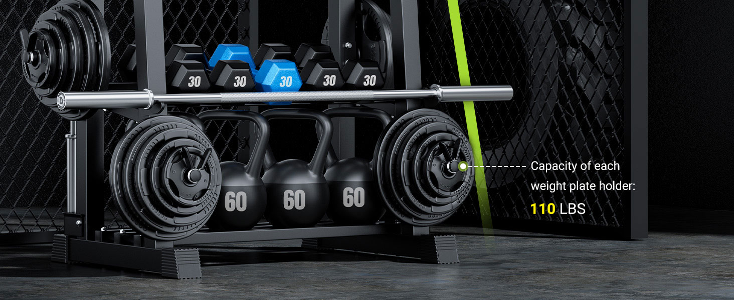 Стойка для гантелей Dripex на 3/5 рівнів, сумісна з гантелями, гирями та штангами, макс. 500 кг, регульована. Багатофункціональна