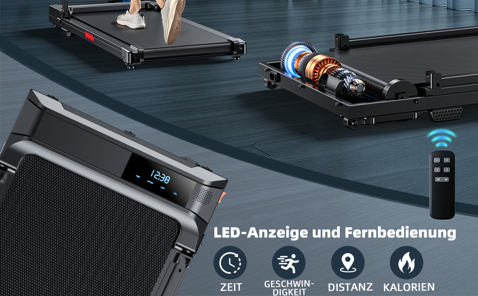 Біговий килимок для дому - складний Walking Pad. Тиха, компактна бігова доріжка для офісу та дому. Швидкість до 6 км/год