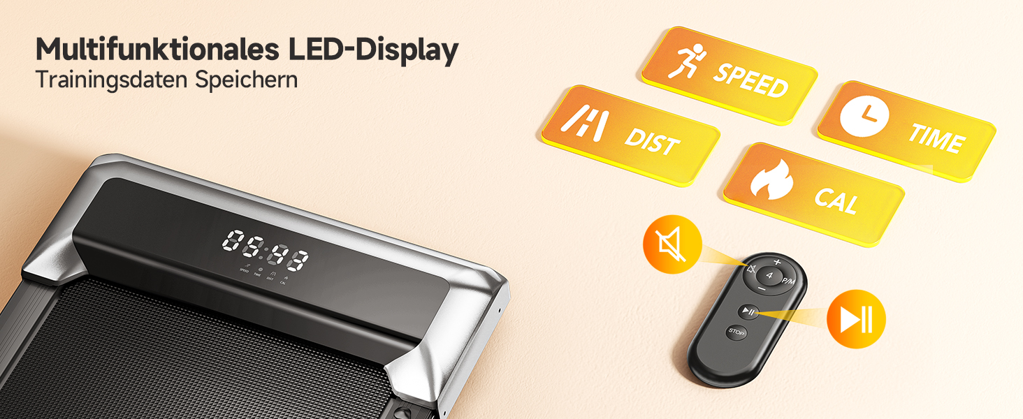 Біговий тренажер для дому з нахилом 12%, швидкістю 12 км/год, складаний, з регульованим нахилом, 6-в-1, поворотний на 95°/105°, тихий мотор 2.5HP, з пультом дистанційного керування та додатком, чорний