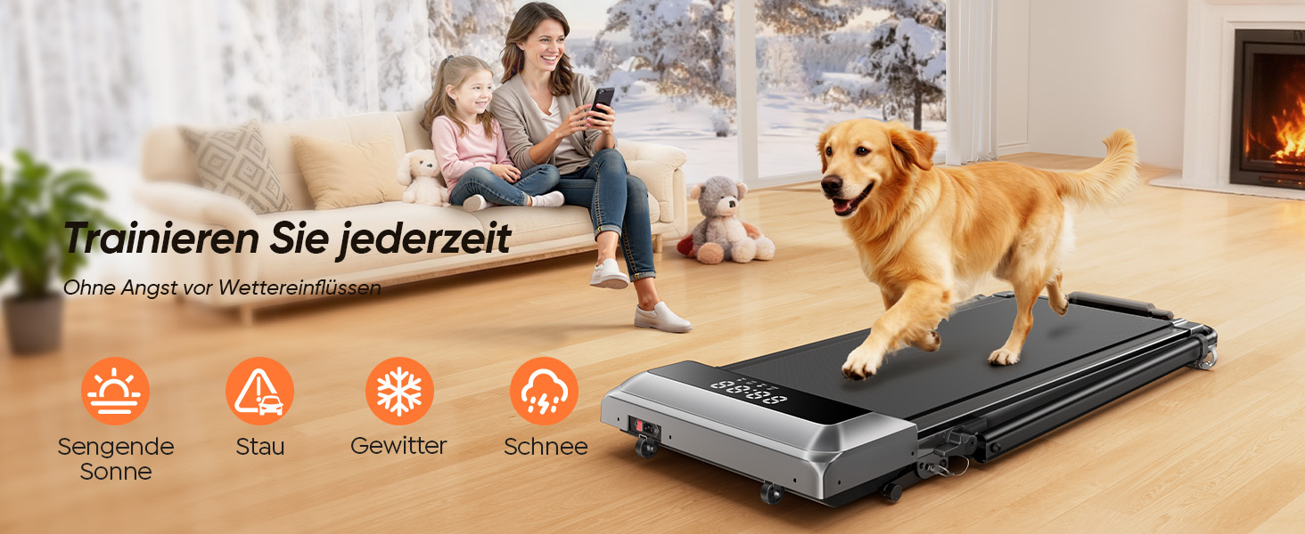 Біговий тренажер для дому з нахилом 5 в 1, 12% нахил, 2.5HP, складаний, з LED-дисплеєм, до 136 кг, сірий, без встановлення