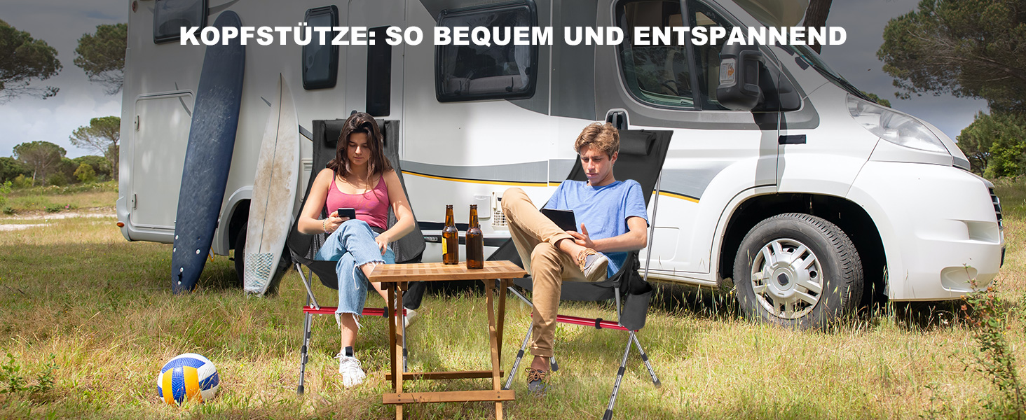 Складний туристичний стільчик Jianyana для відпочинку на природі: риболовля, пляж, сад. Максимальне навантаження 150 кг.