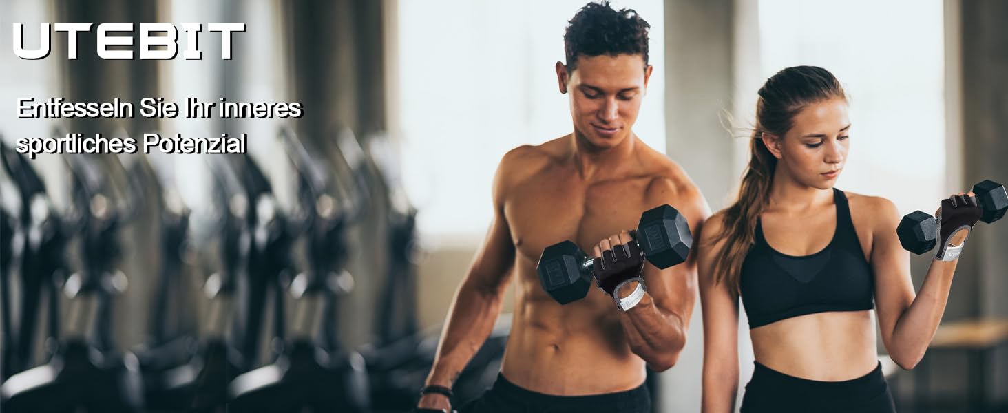 Спортивні рукавички для фітнесу UTEBIT для жінок: дихаючі рукавички з мікрофібри та неслизьким силіконом для занять у спортзалі та тренувань