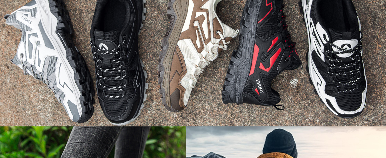 Чоловічі трекінгові черевики для хайкінгу та кемпінгу, 44 EU, бежево-коричневі