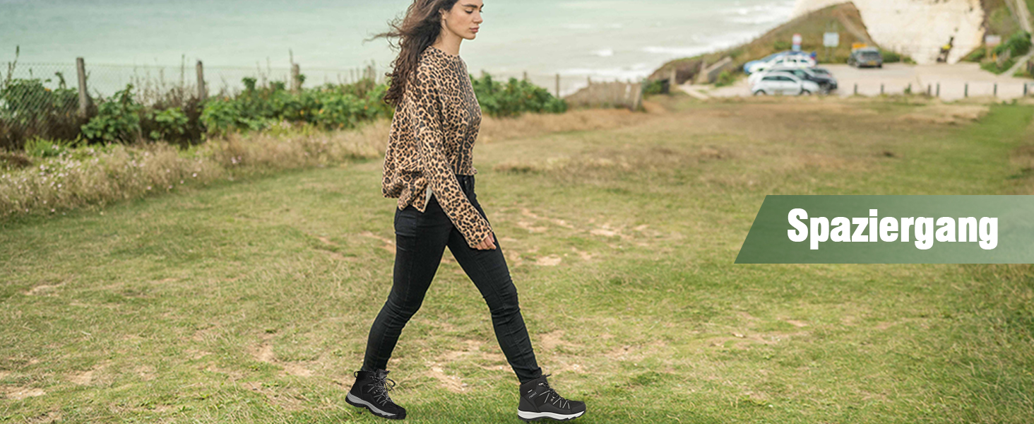 Черевики для трекінгу жіночі, туристичні черевики, трекінгові черевики, черевики для хайкінгу, чорні, 40 EU