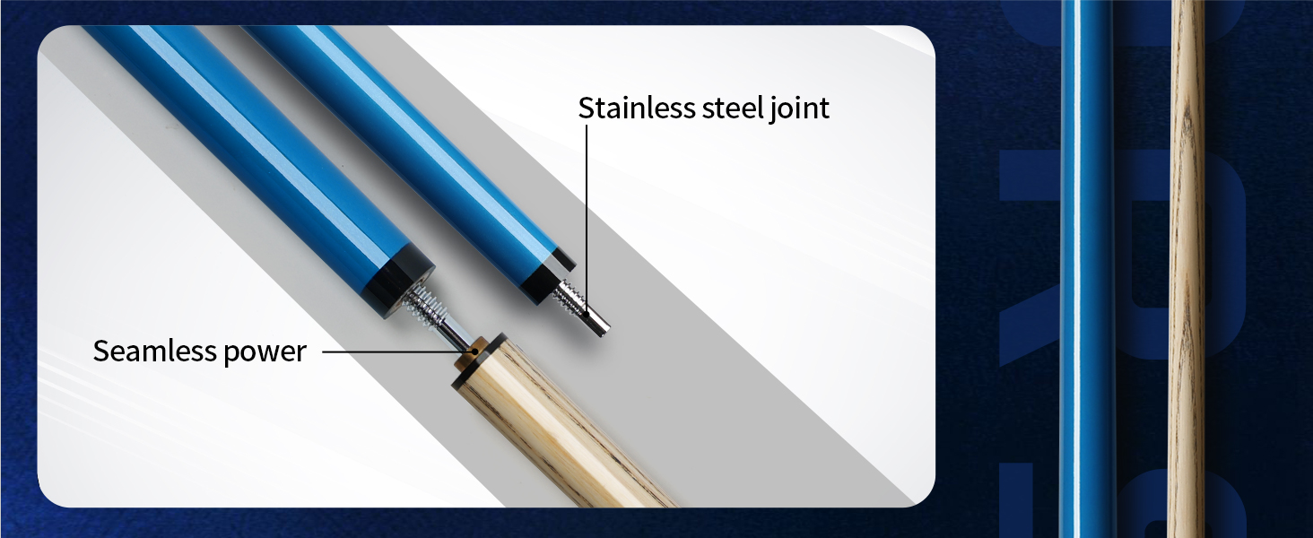 Біліардний кий Horse з наконечниками 13 мм, 147 см, з рукавичками та крейдою. Дерев'яний кий для більярду для дорослих. Стильний дизайн, вага 540/600 г