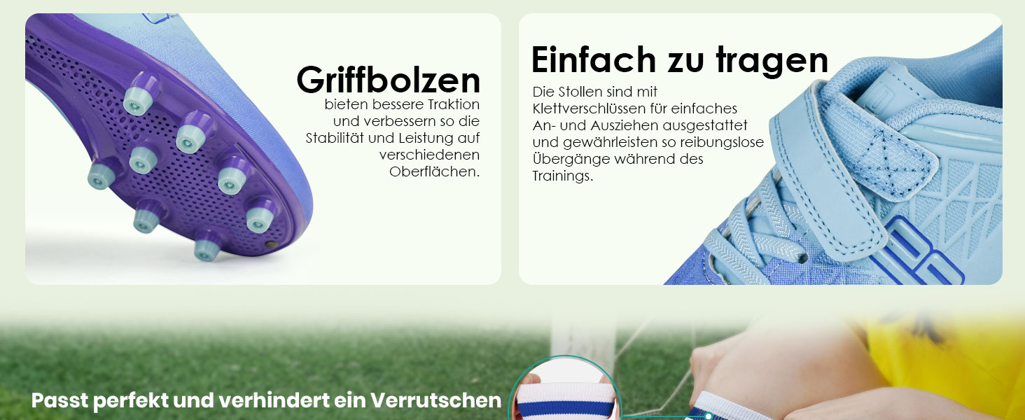 Дитячі футбольні бутси JABASIC для гри на твердих поверхнях, розмір 28 EU, біло-блакитні, з футболковими шкарпетками