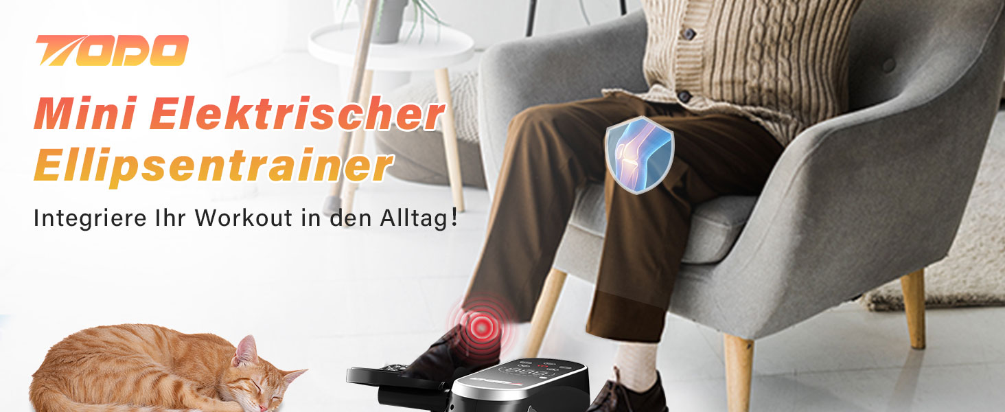 Міні електричний еліптичний тренажер для дому: крос-тренажер з 12 швидкостями та 2 режимами, педальний тренажер для літніх людей, з пультом дистанційного керування та дисплеєм, тренажер для ніг сидячи