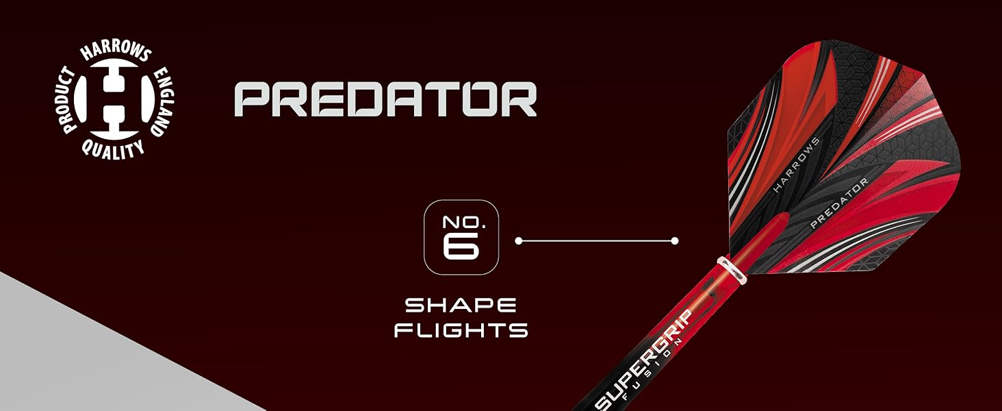 Дарти Harrows Predator 90% вольфрам, сталеві наконечники, 21/22/23/24/25/26 г - комплект для гри в дартс