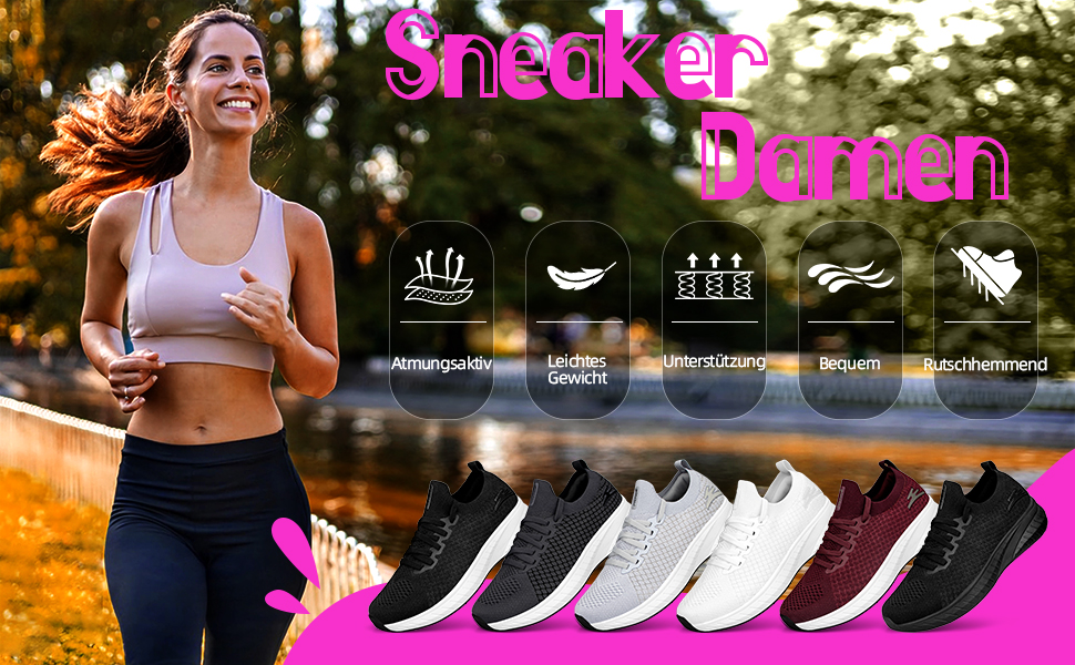 Жіночі спортивні кросівки для бігу та повсякденного носіння, легкі, дихаючі, сірого кольору (36 EU)