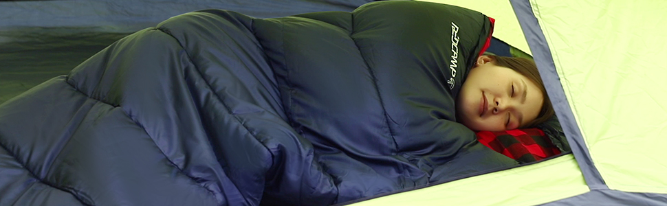 Спальний мішок Redcamp XL з бавовни, теплий, знімний капюшон, фланелевий, компактний, 3-4 сезони, для дорослих та дітей, для кемпінгу, риболовлі, зимовий, блакитний, 2lbs наповнювач (червоний, 3lbs наповнювач)