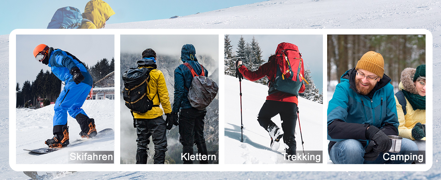 Зимова куртка Libin для чоловіків: тепла, водонепроникна, дихаюча, для катання на сноуборді та туризму. Чорний колір, розмір L