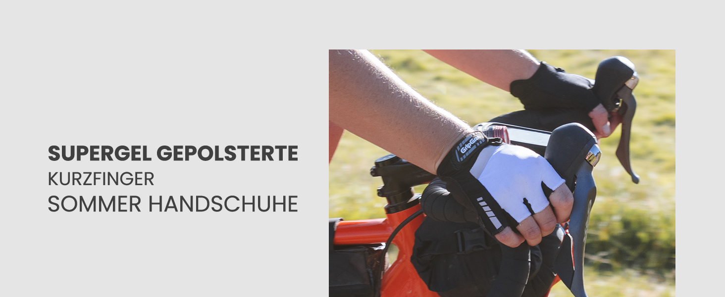 Велосипедні рукавички GripGrab SuperGel DoctorGel без пальців, напівпальцеві, гелеві, короткі (білі, S)