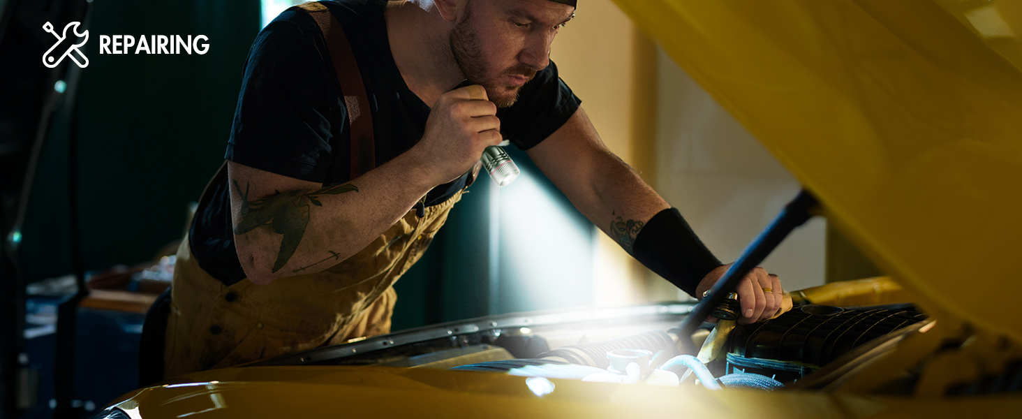 Ліхтарик LED BUCASA, 2000 люмен, 3 режими, збільшення, водонепроникний, для кемпінгу та активного відпочинку (зелений)