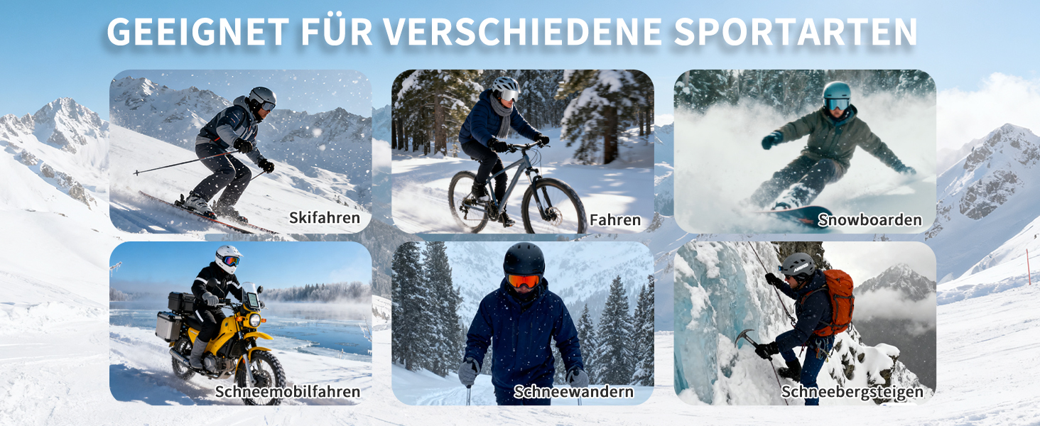 Гірськолижні маски VCOROS OTG для унісекс, YH227 - сноуборд маска з антиковзним ремінцем, захистом від УФ та запобіганням запотіванню, регульовані, срільно-білі (VLT13%)