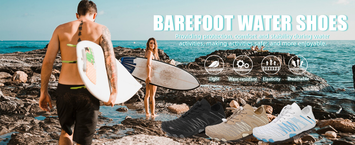 Чоловічі та жіночі аквашузи Barfußschuhe, швидковисихаючі, для плавання, пляжу та фітнесу, розмір 36-47, колір хакі