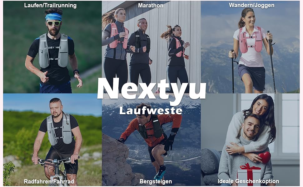 Жилет для бігу Nextyu унісекс з питною системою 500 мл, кишенею для телефону, світловідбиваючий, легкий для трейлраннінгу, хайкінгу, марафону, бігу (Рожевий, універсальний розмір)