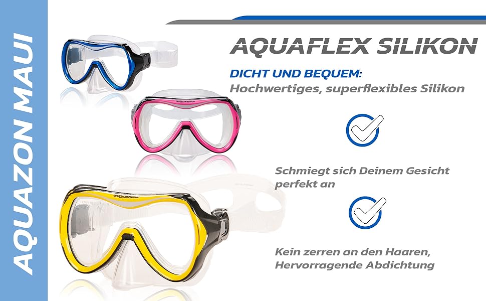 Окуляри AQUAZON Maui - Clear Look, силікон, 7-12 років