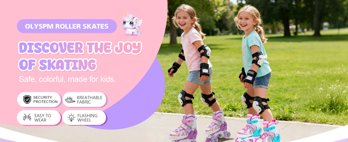 Ролики для дівчаток та хлопчиків, ролики для дітей, регульовані ролики з 8 світлодіодними колесами, розміри S (EU28-31), фіолетові