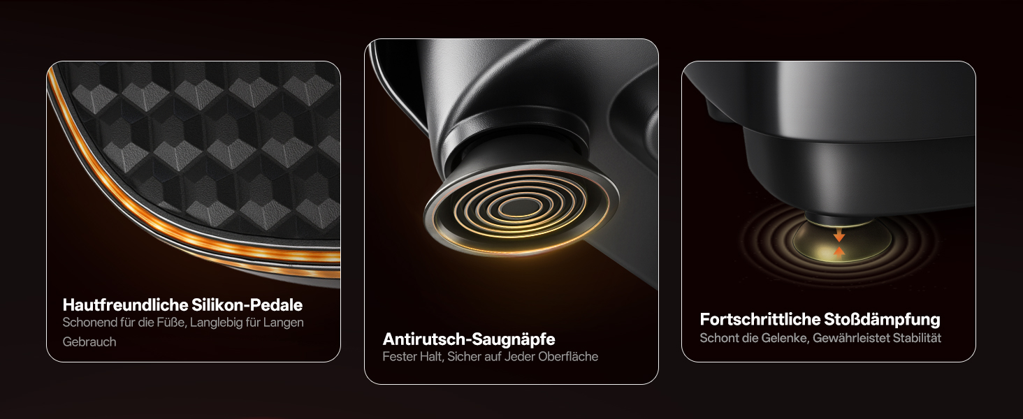 Віброплатформа JOROTO JV50/JV60 з 3 моторами, 4D вібрація, Bluetooth, LED-підсвітка для дому, до 158 кг, 10 режимів та 120 рівнів