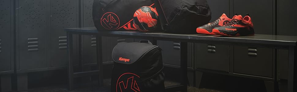 Сумка Kempa K-LINE PRO 40 л з функцією рюкзака чорна (Negro/Blanco)