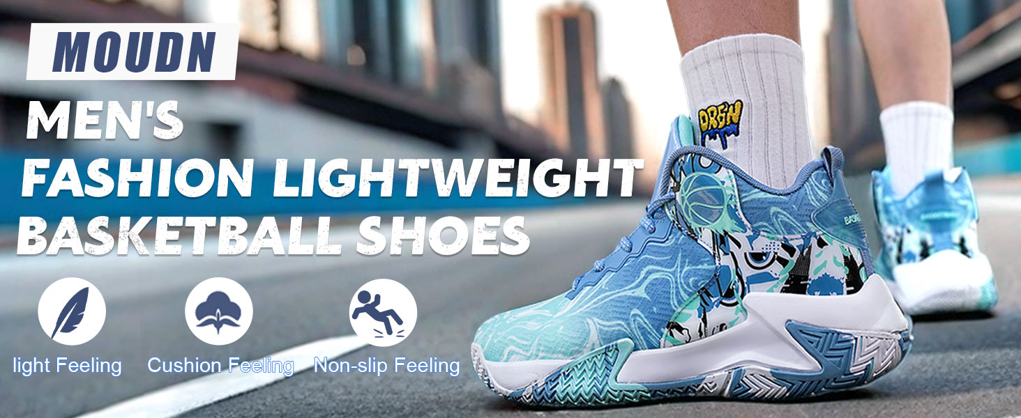 Чоловічі баскетбольні кросівки високі для занять спортом та прогулянок, чорні