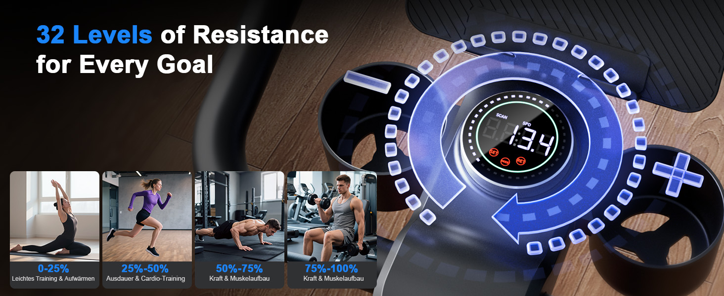 Велотренажер з регульованим магнітним опором, ергометр для дому, фітнес-велосипед 136 кг з тримачем для планшета, фітнес-велосипед з додатком, для дому та фітнес-студії, чорний