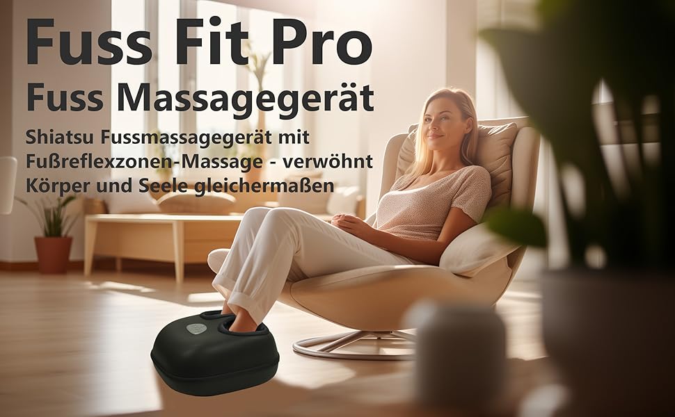 Масажер для ніг Foot Fit Pro Shiatsu з теплом, розминанням і тиском